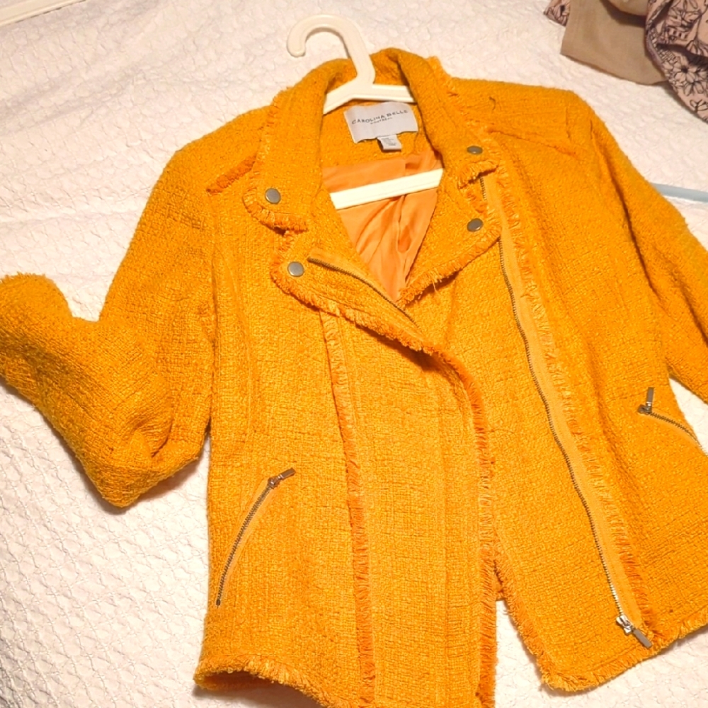 Carolina Belle Jacket In Mustard